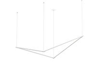 Koncept Inc ZBP-36-B-SW-SIL-CNP - Z-Bar Pendant Large Bird, Silver, 70.5" x 22" x 13.4"